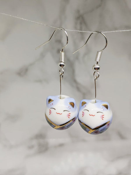 Porcelain Cat Earrings (Simple Pleasures Collection)