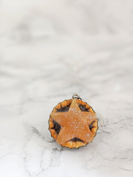 Mince Pie Pendant Necklace (Baked Goods Collection)
