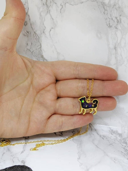 Shiba/Akita Inu Galaxy Dog Pendant Necklace. (Galaxy Dogs Collection)