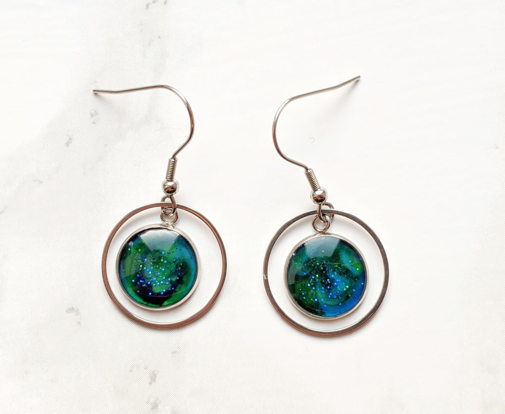 Northern Lights Geometric Earrings 4 (Galaxy Sparkle Collection)