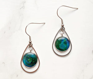 Northern Lights Geometric Earrings 6 (Galaxy Sparkle Collection)
