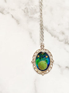 Lacey Planet Northern Lights Necklace - Silver (Milky Way Collection)