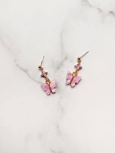 'Kaitlin' Butterfly Earrings (Princess Collection)