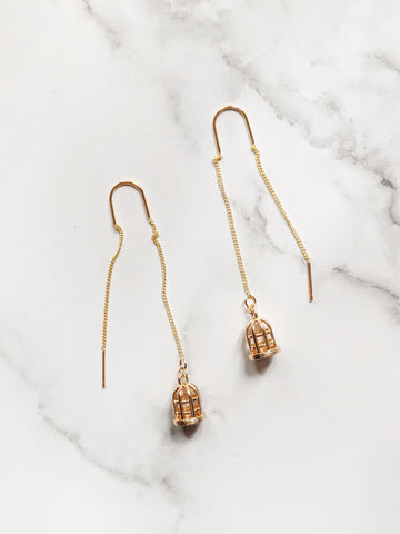 'Sonja' Birdcage Threader Earrings (Princess Collection)