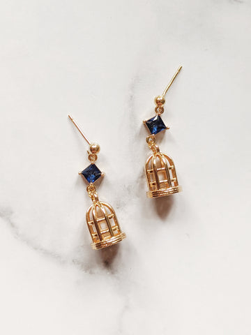 'Sonja' Birdcage Drop Earrings (Princess Collection)