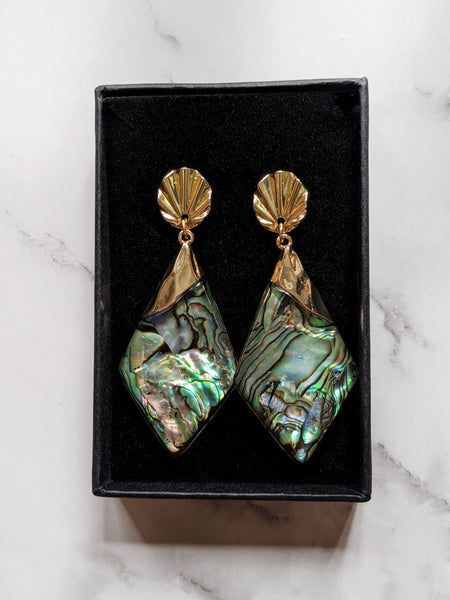 'Jessica' Abalone Earrings (Princess Collection)