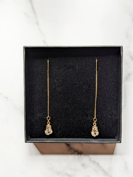 'Cornelia' Tulip Threader Earrings (Princess Collection)