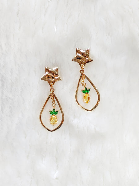 'Roberta' Pineapple Earrings (Princess Collection)