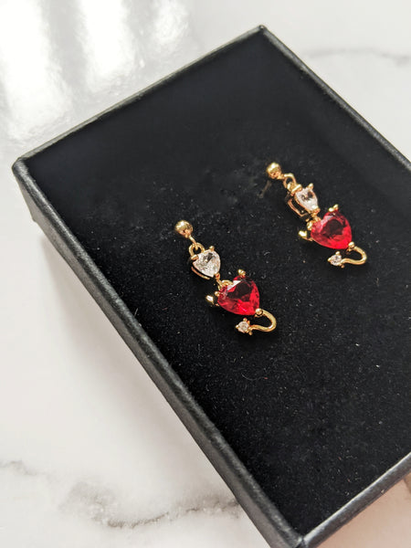 'Corina' Devilish Posts Earrings (Princess Collection)