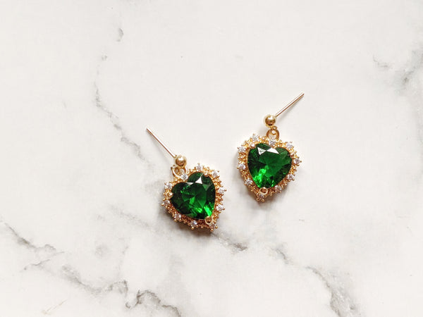 'Aurora' Heart Shaped Earrings (Princess Collection)