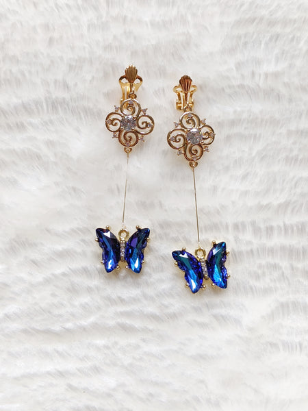 'Ravi' Butterfly Swirl Earrings (Princess Collection)