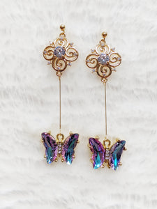 'Ravi' Butterfly Swirl Earrings (Princess Collection)