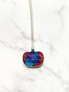 Galaxy Pumpkin Pendant Necklace (Halloween Collection)