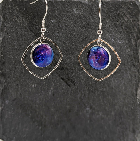Galaxy Geometric Earrings 3 (Galaxy Sparkle Collection)