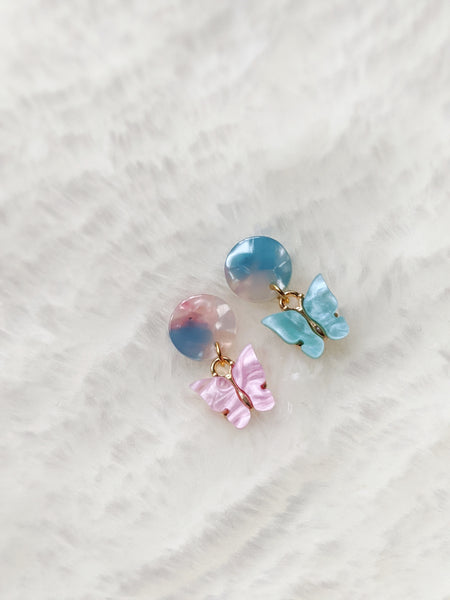 'Arianna' Mismatch Butterfly Earrings (Princess Collection)