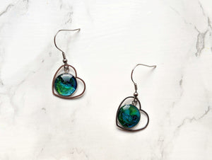 Northern Lights Geometric Earrings (Galaxy Sparkle Collection)