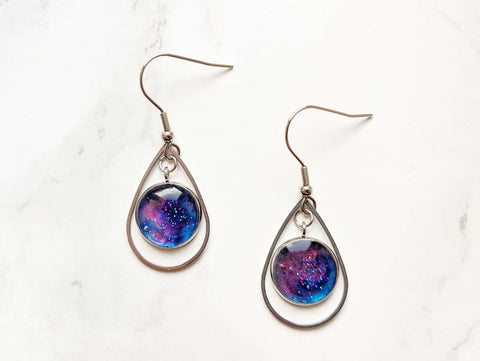 Galaxy Geometric Earrings 6 (Galaxy Sparkle Collection)
