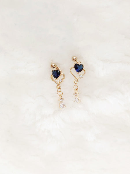 'Celine' Heart Earrings (Princess Collection)