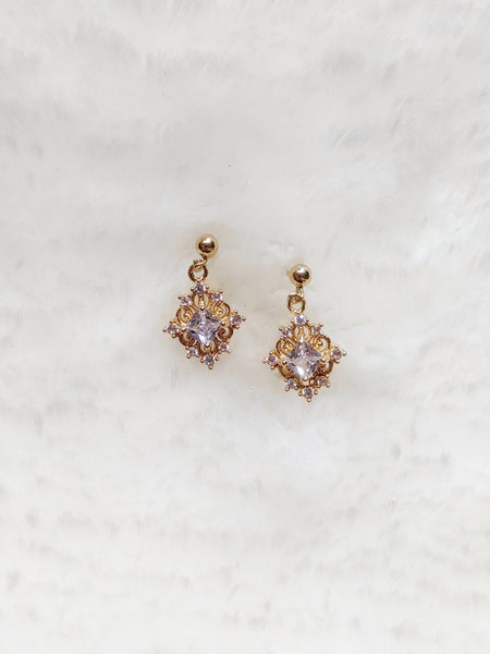'Misty' Square Earrings (Princess Collection)