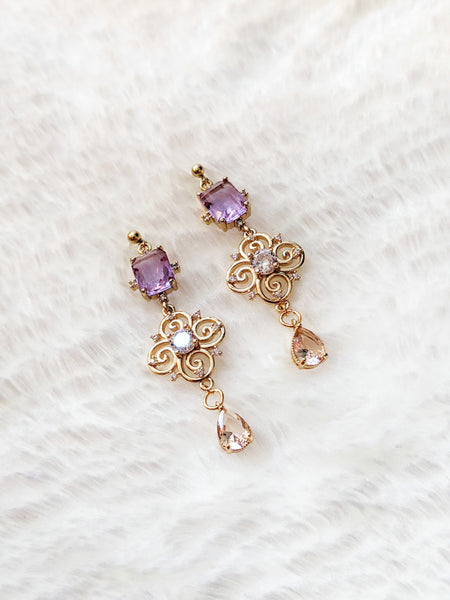 'Victoria' Swirl Earrings (Princess Collection)