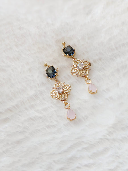 'Victoria' Swirl Earrings (Princess Collection)