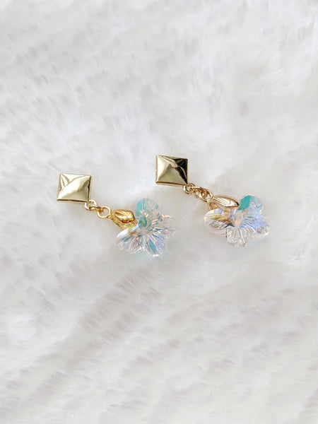 'Lucy' Glass Butterfly Earrings (Princess Collection)