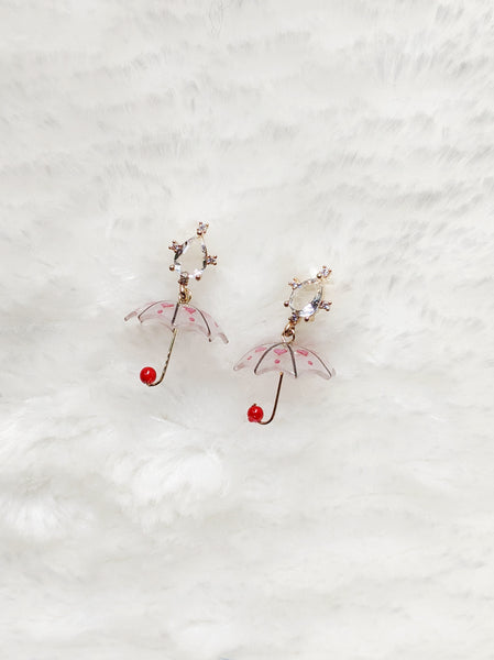 'Emma' Umbrella Posts Earrings (Princess Collection)