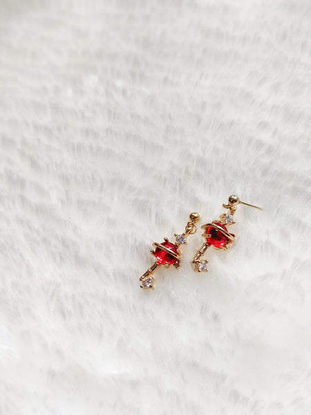 'Leo' Key Planet Earrings (Princess Collection)