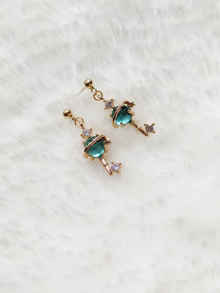 'Leo' Key Planet Earrings (Princess Collection)