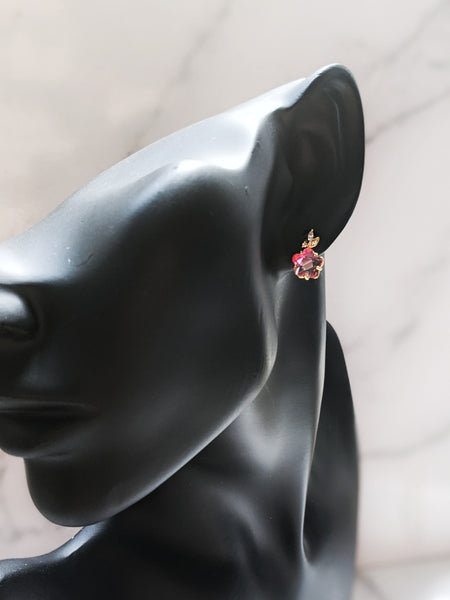 'Luna' Apple Earrings - Short Stem (Princess Collection)