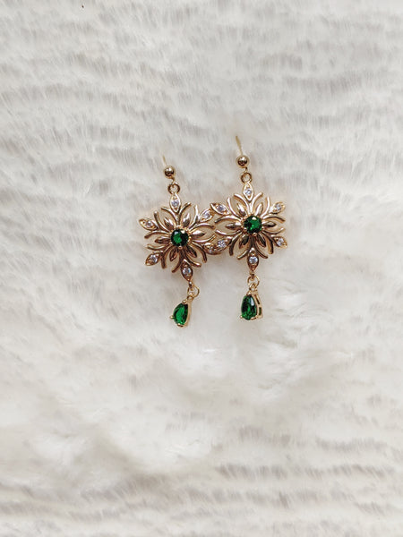 'Aubrey' Snowflake Earrings (Princess Collection)