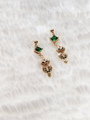 'Bella' Owl Earrings (Princess Collection)