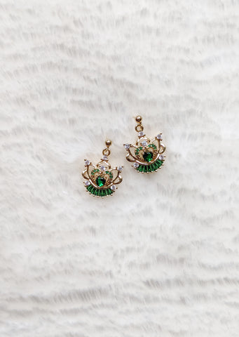 'Ruby' Crown Earrings (Princess Collection)