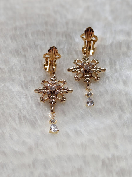 'Nova' Snowflake Earrings (Princess Collection)