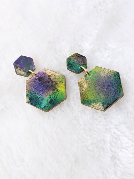 Geometric Polymer Clay Earrings (Queen Collection)