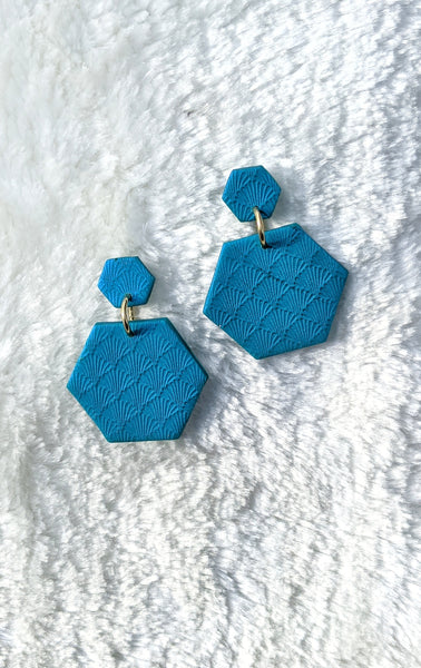 Geometric Art Deco Polymer Clay Earrings (Queen Collection)