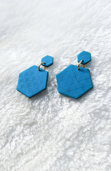 Geometric Art Deco Polymer Clay Earrings (Queen Collection)