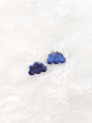 Cloud Polymer Clay Stud Earrings (Queen Collection)