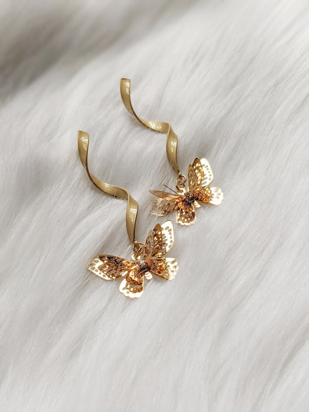 'Amelia' Butterfly Earrings (Princess Collection)