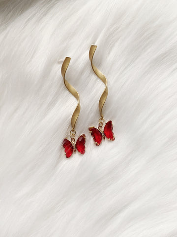 'Chloe' Butterfly Earrings (Princess Collection)