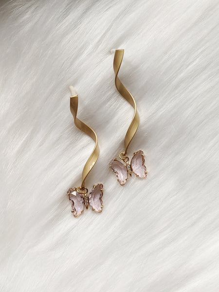 'Chloe' Butterfly Earrings (Princess Collection)