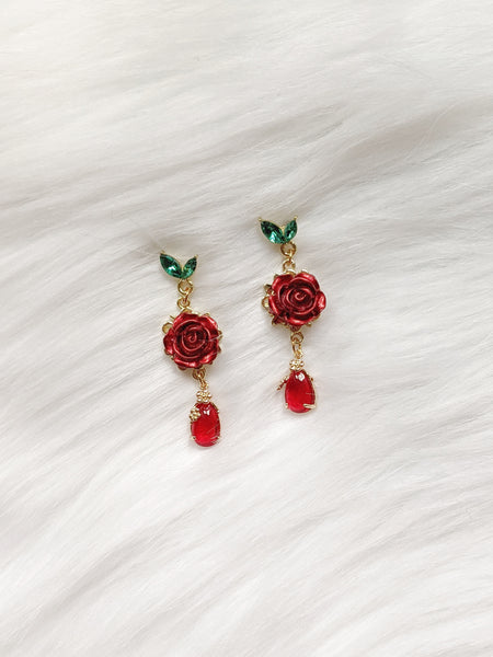 'Electra' Rose Earrings (Princess Collection)