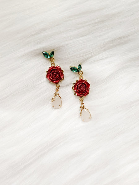 'Electra' Rose Earrings (Princess Collection)