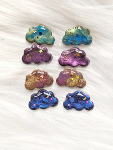 Space Candy Cloud Polymer Clay Stud Earrings (Queen Collection)