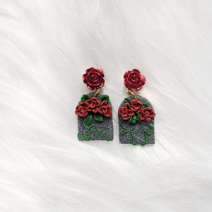 Roses Tombstone Earrings I (Queen Collection)
