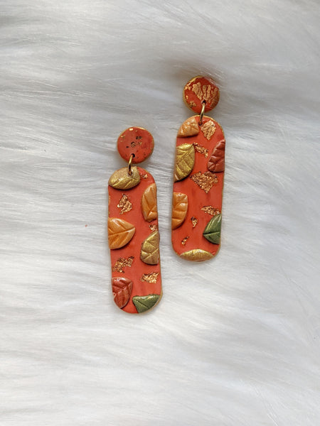 Capsule Leaf Earrings (Autumn Collection)