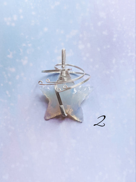Spiral Star Pendant - Opalite (Crystal Pendants Collection)