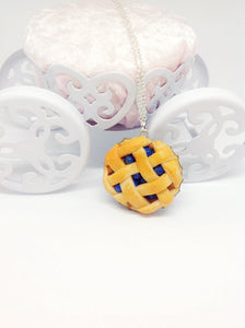 Blueberry Pie Pendant Necklace (Baked Goods Collection)