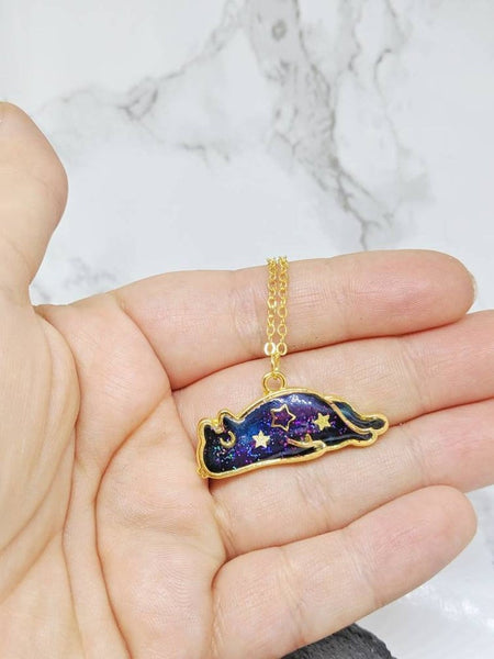 Galaxy Space Cat Pendant Necklace 9 (Galaxy Cats Collection)