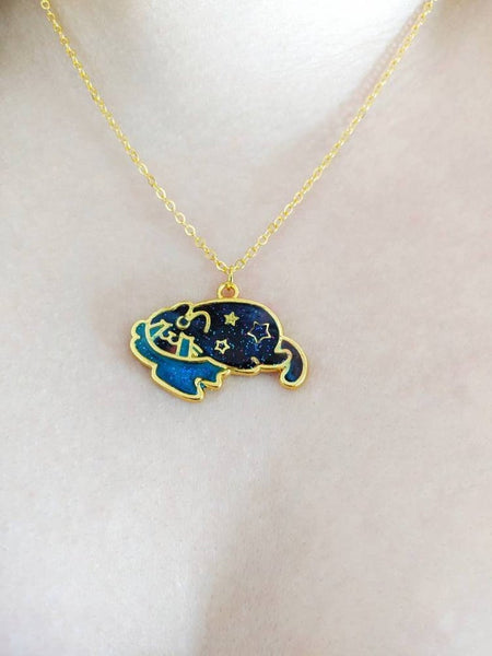 Galaxy Space Cat Pendant Necklace 13 (Galaxy Cats Collection)